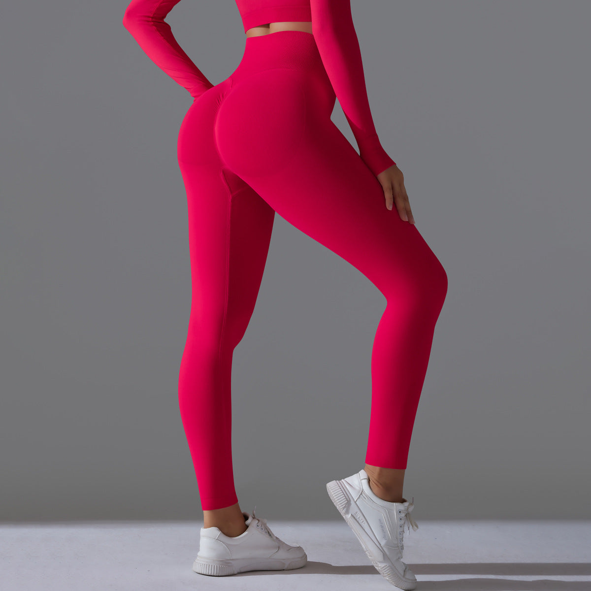 PinkFlex NudeFlex Seamless High-Waist Yoga Pants