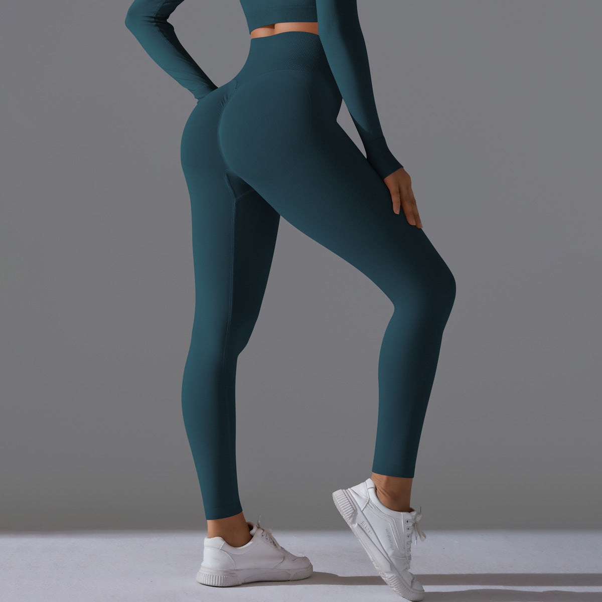PinkFlex NudeFlex Seamless High-Waist Yoga Pants