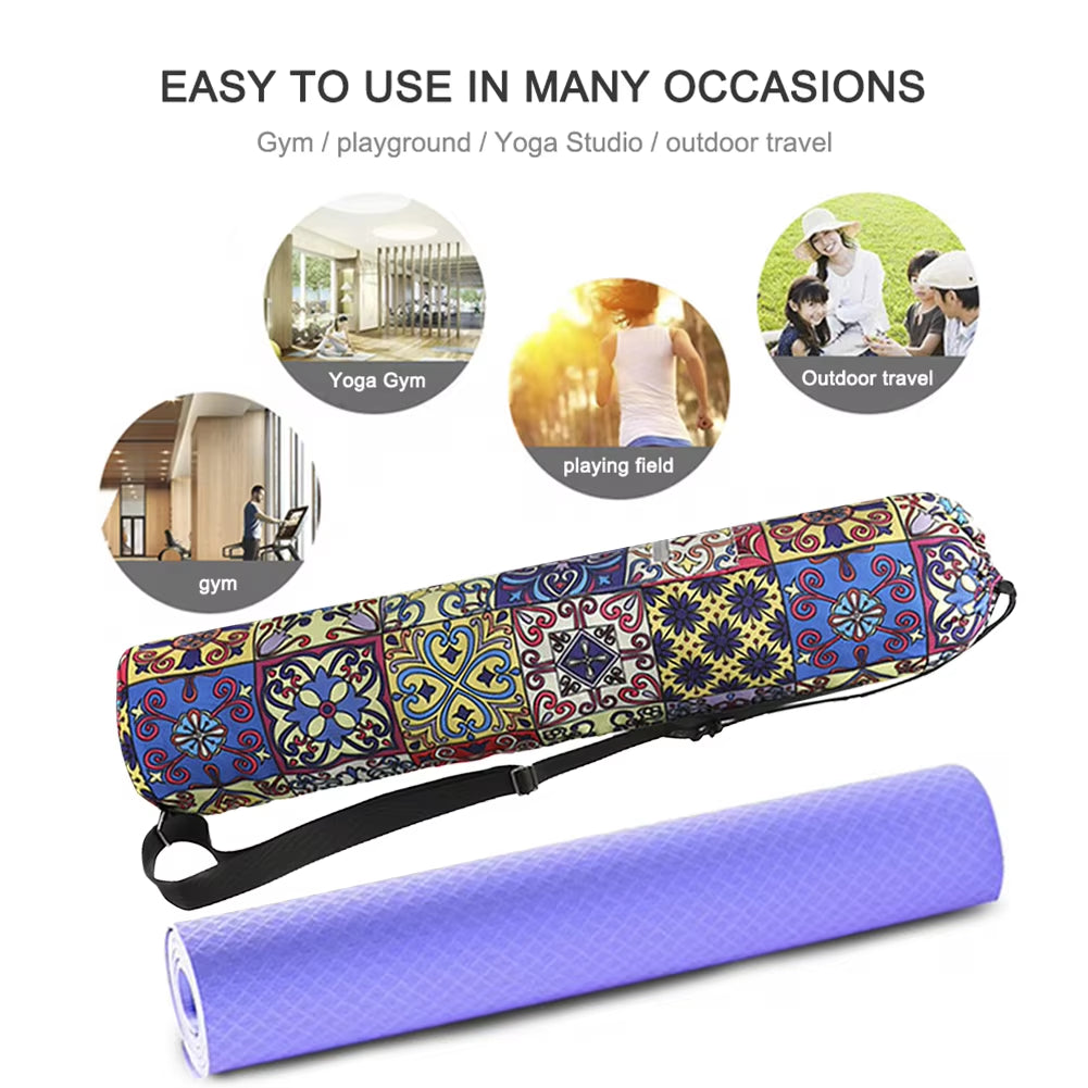 PinkFlex MatCarry Canvas Yoga Bag