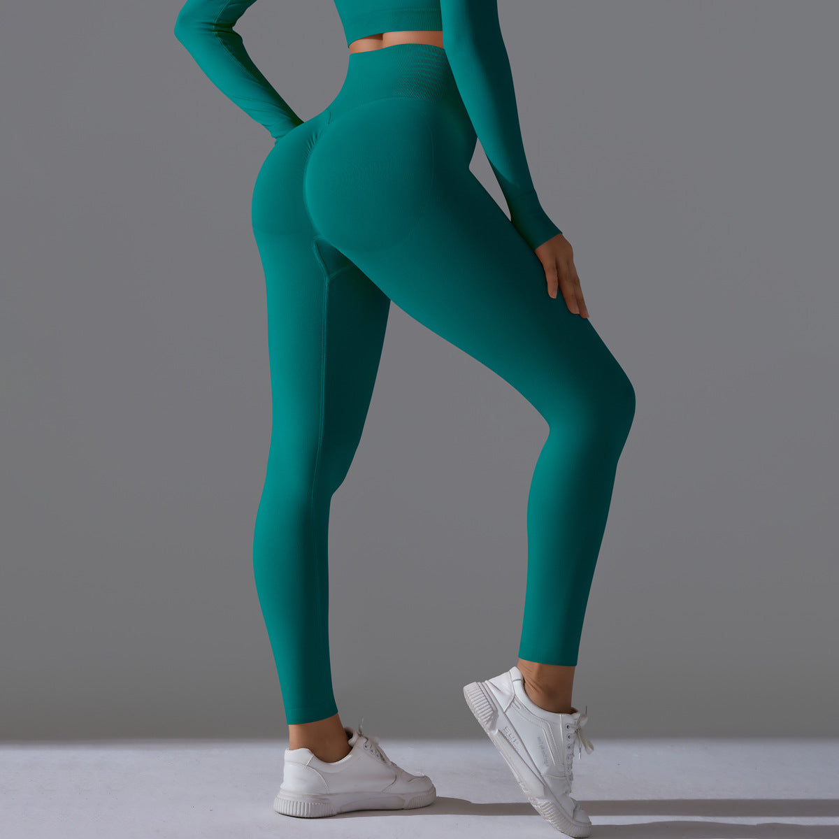 PinkFlex NudeFlex Seamless High-Waist Yoga Pants