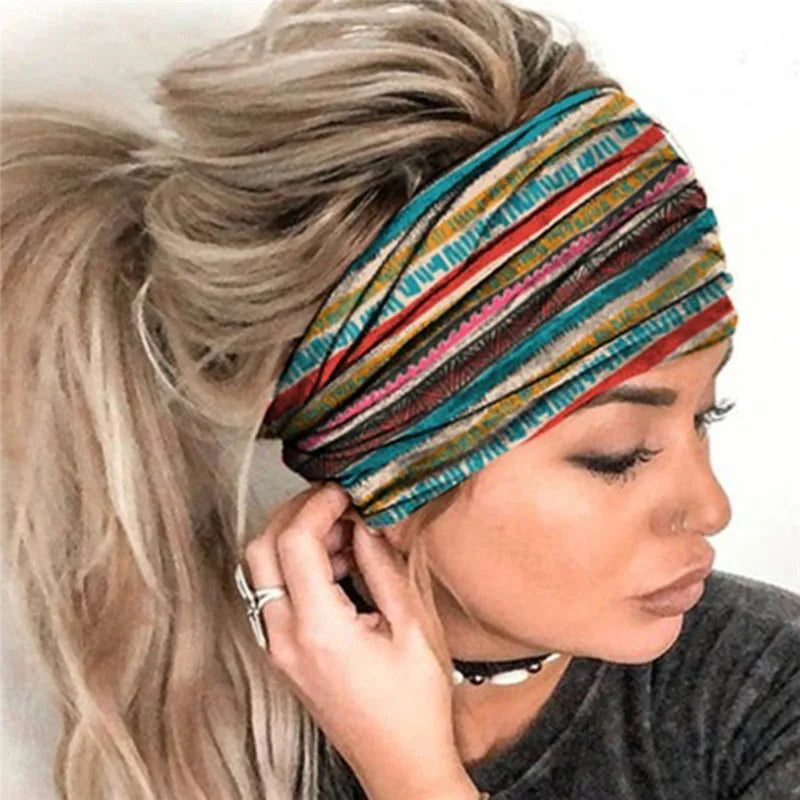 PinkFlex BohoFlex Wide Stretch Headband