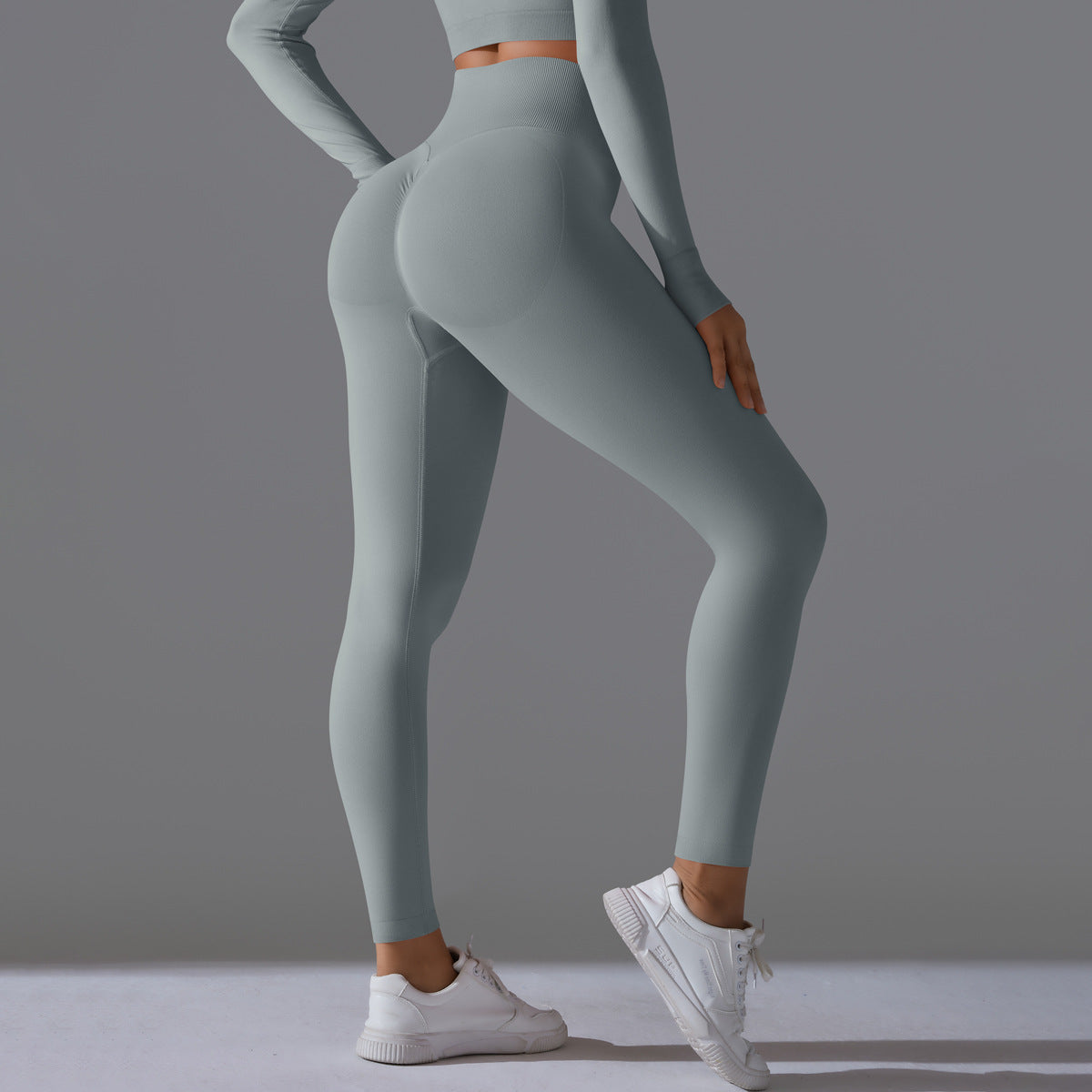 PinkFlex NudeFlex Seamless High-Waist Yoga Pants