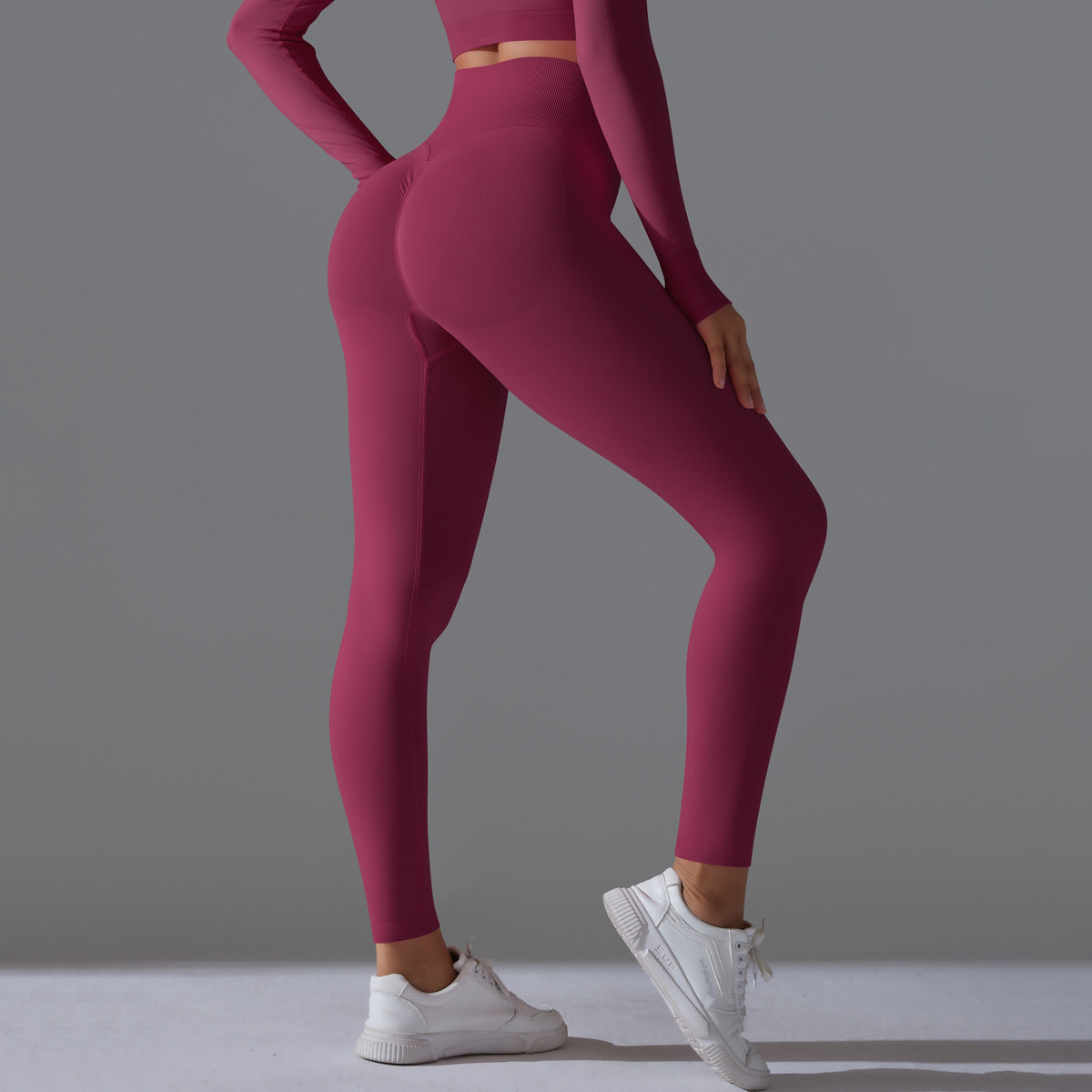 PinkFlex NudeFlex Seamless High-Waist Yoga Pants