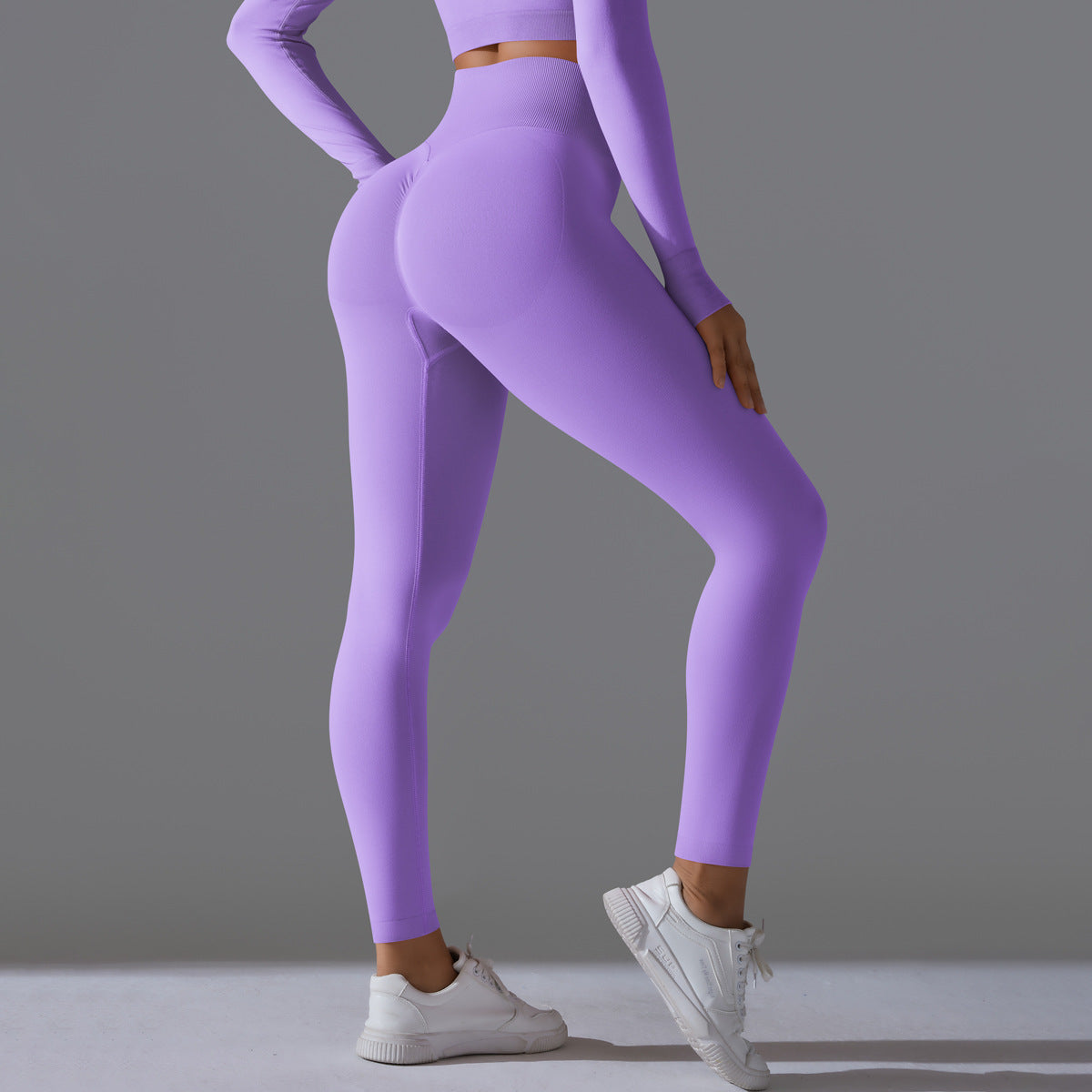 PinkFlex NudeFlex Seamless High-Waist Yoga Pants