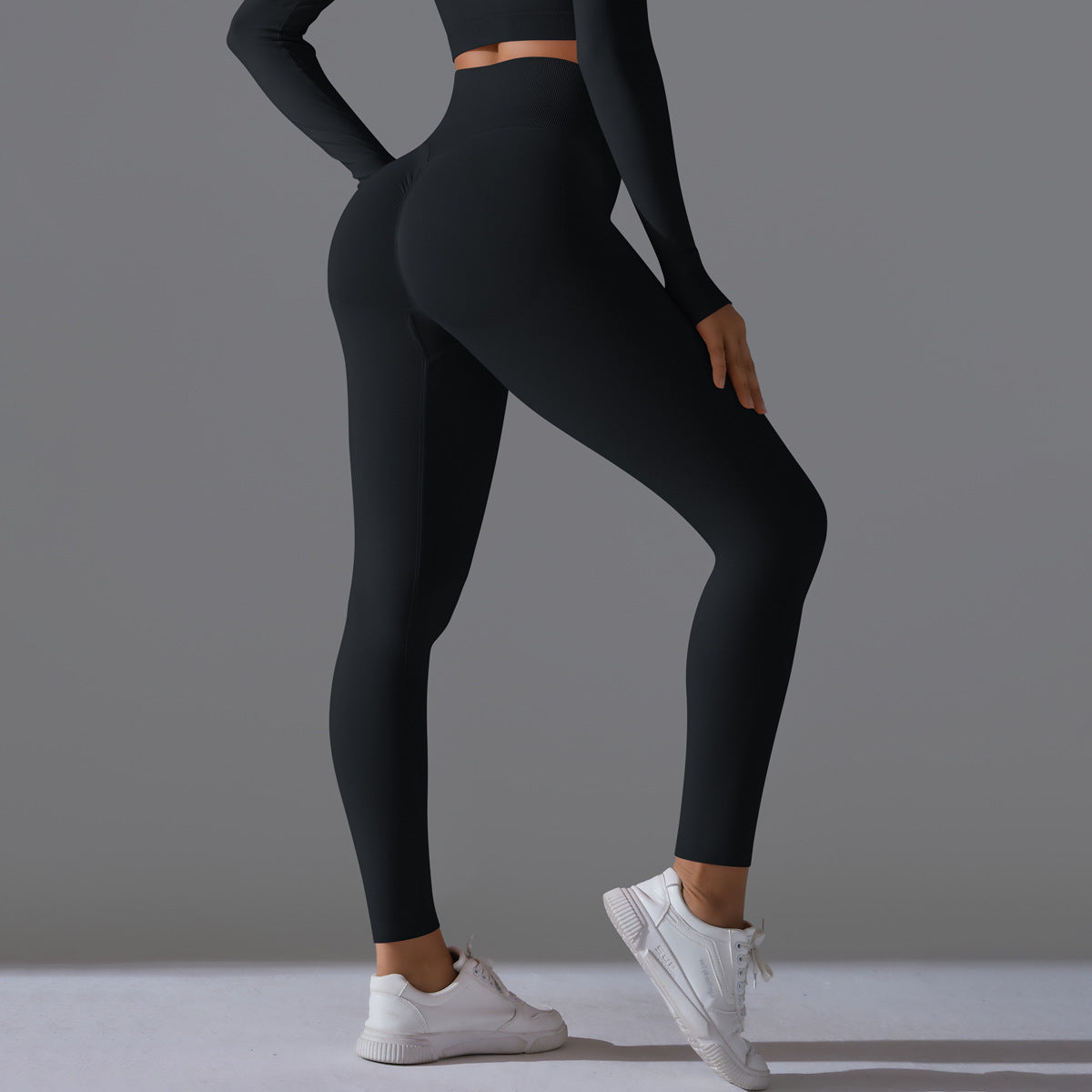 PinkFlex NudeFlex Seamless High-Waist Yoga Pants