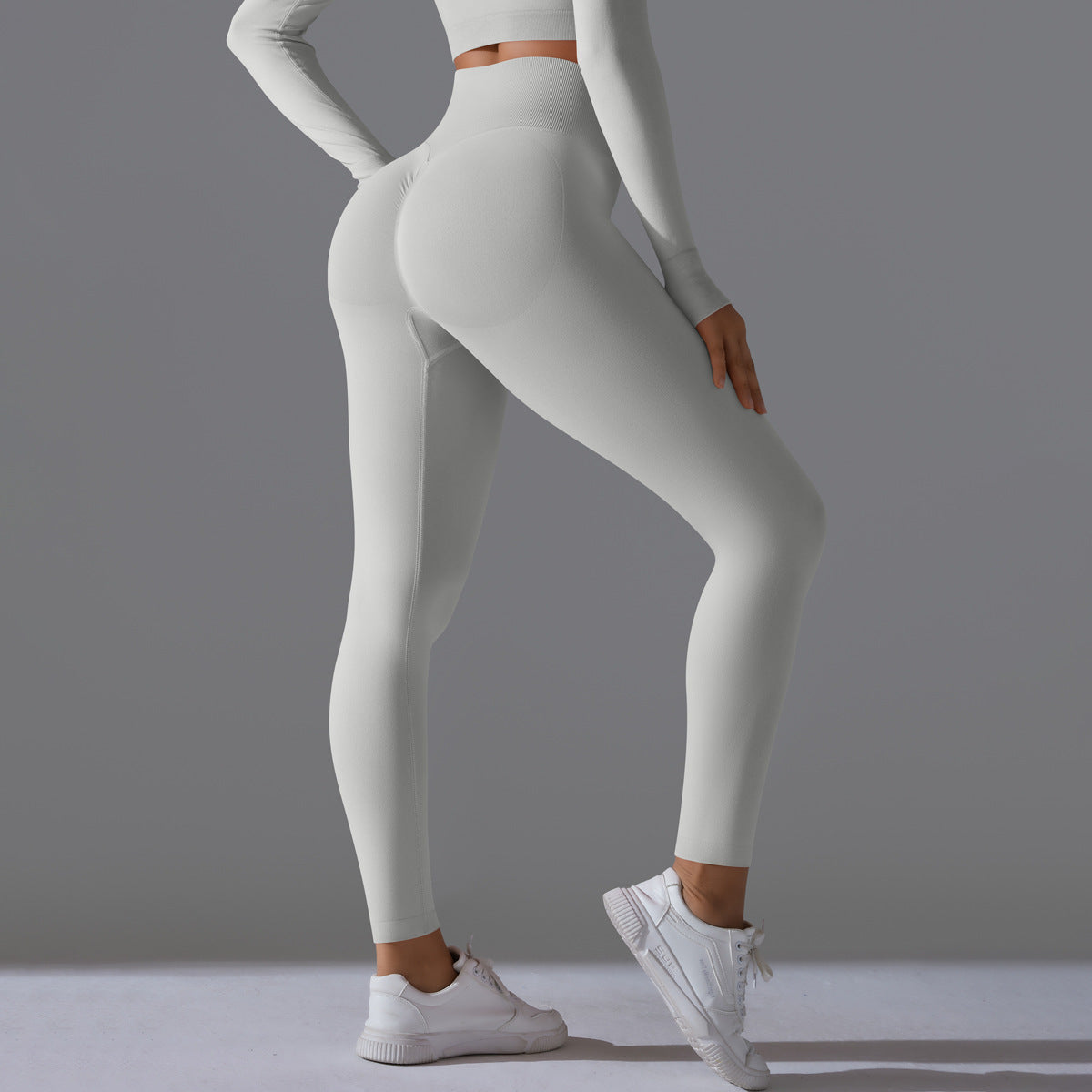 PinkFlex NudeFlex Seamless High-Waist Yoga Pants
