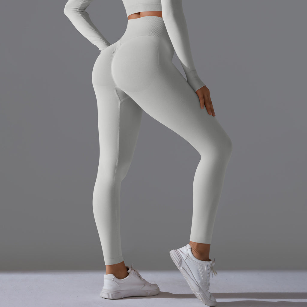 PinkFlex NudeFlex Seamless High-Waist Yoga Pants