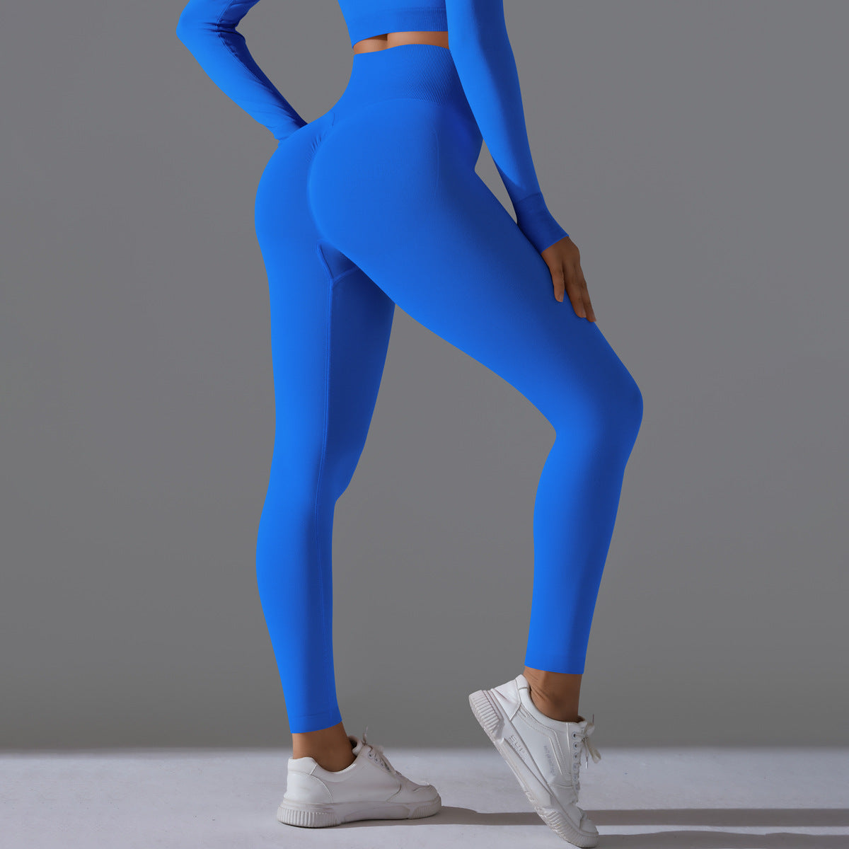 PinkFlex NudeFlex Seamless High-Waist Yoga Pants