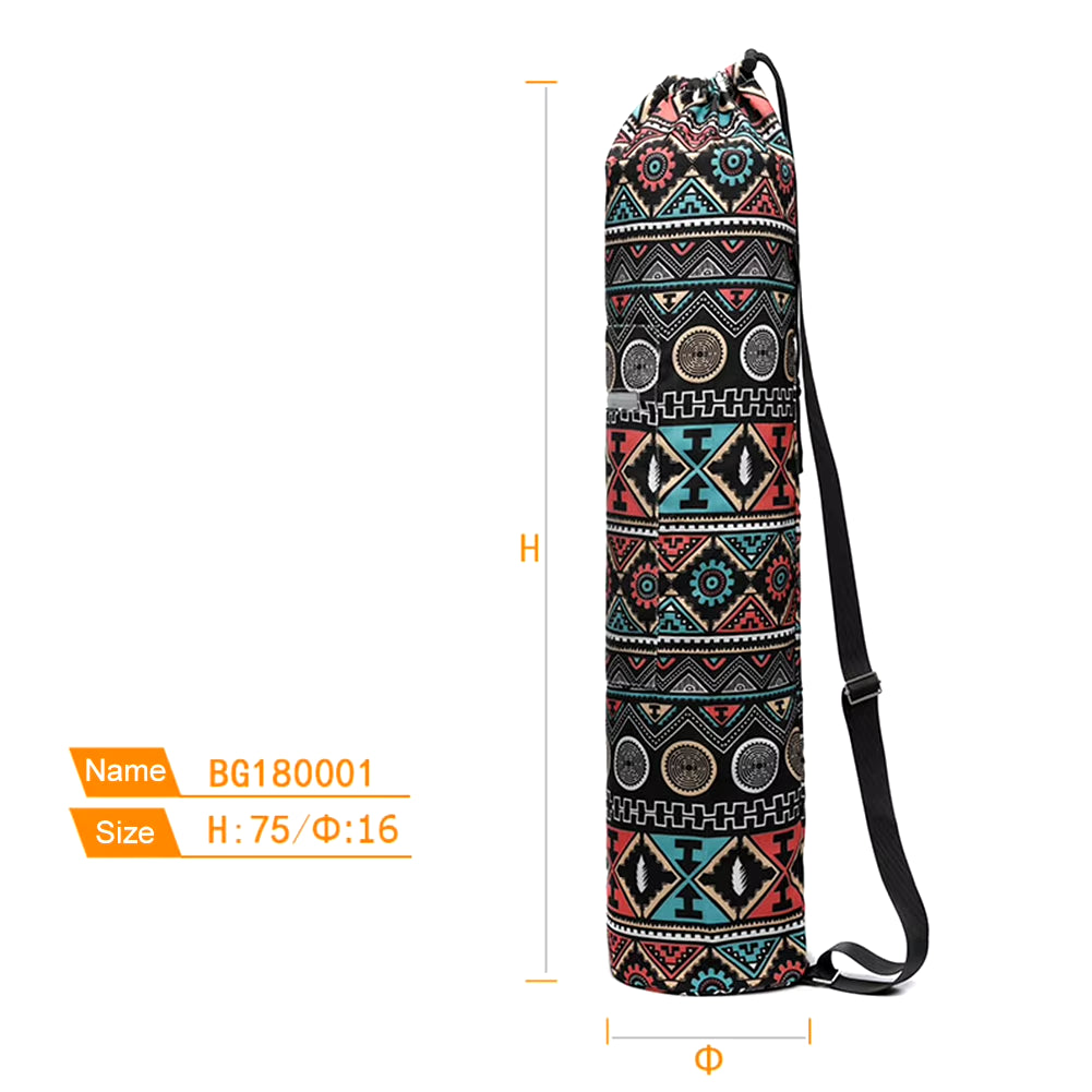 PinkFlex MatCarry Canvas Yoga Bag
