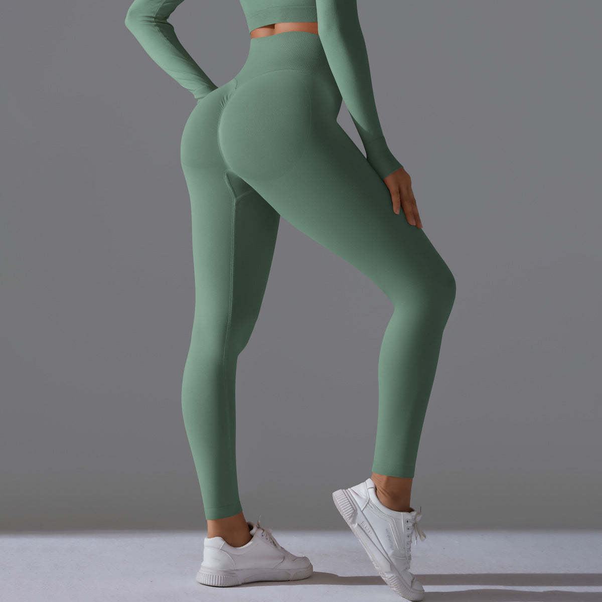 PinkFlex NudeFlex Seamless High-Waist Yoga Pants